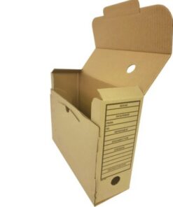 Archive Document Container Boxes - Foolscap - 29 x 38 x 10.5 cm - Pack of 50 - ARC002B