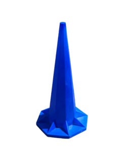 Safety Cone - Hard Plastic - Traffic Safety Barrier Cone - Jumbo - 1.8m - Blue - SXS047B