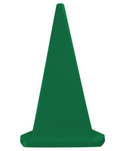 Safety Cone - Triangular - Hard Plastic - Parking Bollard - 100cm - Green - MBOL1MG