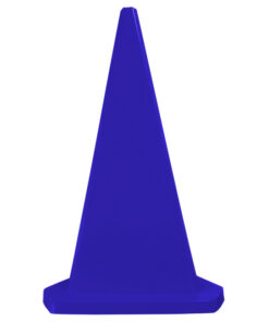 Safety Cone - Triangular - Hard Plastic - Parking Bollard - 100cm - Blue - MBOL1MB