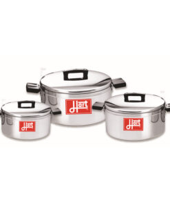 Pots with Lids - Combination - 6 Piece - Hart J7 - Aluminium - 175mm - 200mm - 225mm Pots - 700082