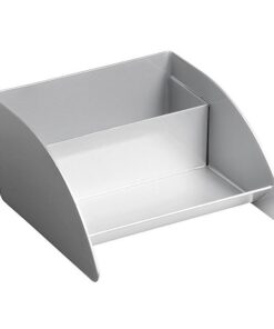 Business Card Holder - Modern Steel Range - Metal - 10 x 9.5 x 5 cm - Silver - 408SI