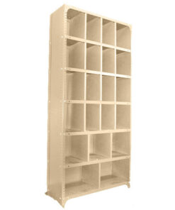 Pigeon Hole Cabinet - 21 Compartment - 221 x 91 x 30 cm - PH005-ivory