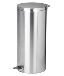 Steel Pedal Bin - 50L - Includes Inner - 305 Ø x 470 (H) mm - Brushed Stainless - PEDK005SS