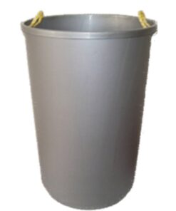 Bin Plastic Liner - Handles - For Wide Litter Bin - 400 Ø x 580 (H) mm - Granite - 027SD