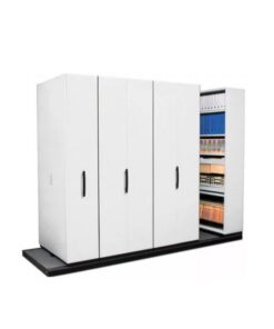 Steel Bulk Filer - Mobile Shelving - 7 Bay - 370 x 110 x 232 cm - Motorcraft Grey - 7BAY400