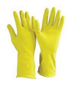 Household Latex Gloves - Yellow - Various Sizes