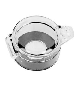 Lockout Emergency Stop - Plastic - Clear -22 Dia - 7 x 5.5 x 2.25 cm