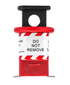 Lockout Circuit Breaker - Miniature - Pin Out - Wide - Red - 5 x 3cm