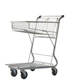 Steel Liquor Shopping Trolley - Medium Metal Mesh - 120L