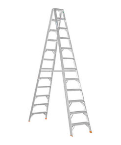 Aluminium Step Ladder - Double Sided - A-Frame - Heavy Duty Industrial - 12-Step - 3.60m
