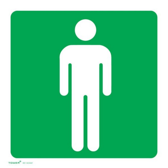 ABS Signage - Men's Toilet - 150 x 150mm - SIGNMT