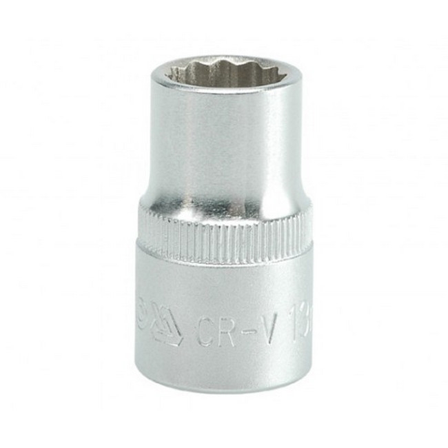 Bi-hex Socket - 12 Point - Chrome Vanadium - 1/2" Connector - Standard Length - 13mm - YT-1275