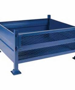 Stillage Bin - Stackable Steel Bin - Half Drop Side - Blue - 900Kg - SBD3218
