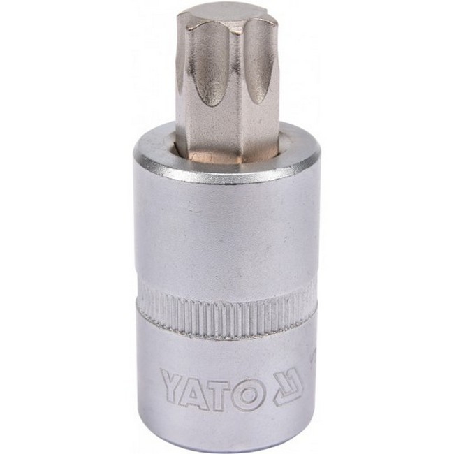 Torx Bit Socket - Male - Chrome Vanadium - 1/2" Connector - Standard Length - T60 x 50mm - YT-04318