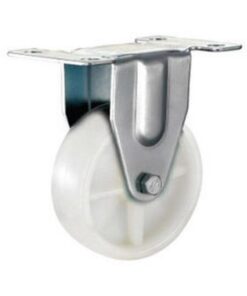 Castor Wheels - Nylon - Fixed Wheel - White - 100mm - TOOC462