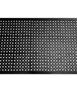 Rubber Mat - Rampmat Anti-Fatigue Drainage - 150 x 90 x 1 cm - Black - RP010001