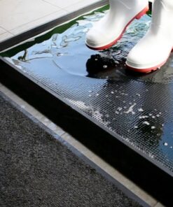 Disinfectant Boot Bath - Solution Sanitising Mat - COBAcare - 97.5 x 81 x 5.5 cm - Black - BOOT-819950