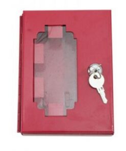 Break Glass Key Box - Metal - Square - 15.5 x 3.5 x 12cm