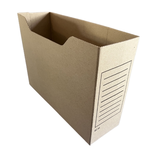 Cardboard Document Containers - A4 - 22 x 16 x 32 cm - Pack of 25 - BCA401