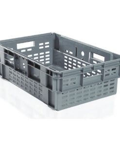 Stack-Nest Crate - Vented - SABS Approved - 38.8L - Grey - Pack of 125 - SN64190-grey