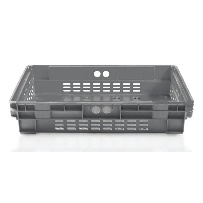 Stack-Nest Crate - Vented - SABS Approved - 20L - Grey - Pack of 200 - SN64120-grey