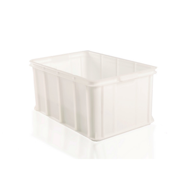 Plastic Crate - Meat Bin - SABS Approved - 52L - White - Pack of 45 - MT64285-white