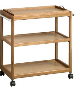 Tea Trolley with Butlers Tray - Contract Wooden Range - 46 x 78 x 79 cm - Cherry - WAL892CH