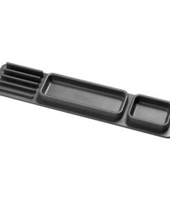 Pen and Pencil Organiser - Executive Rubber Range - 50 x 10.5 x 3 cm - Black - 937BL