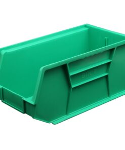 Stack & Hang Parts Storage Bin - Small Plastic Container - Size 7 - 37.5 x 21 x 18 cm - Green - BIN-7-GREEN