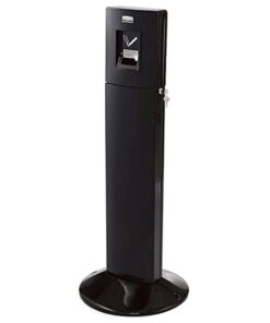 Rubbermaid Smokers Station -Metropolitan - 43 x 43 x 107cm - Black - FGR93400BK
