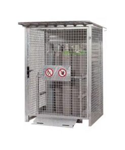 Cylinder Gas Vault - Storage Cage - 9 Bottles - 80 x 200 x 90 cm - GV00009