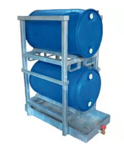 Drum Stacking System - Holds 2 x 210L Drum Drums - Steel - DS01677