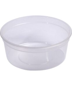 350ml Take Away Containers - Tub Only - Clear - Pack of 200