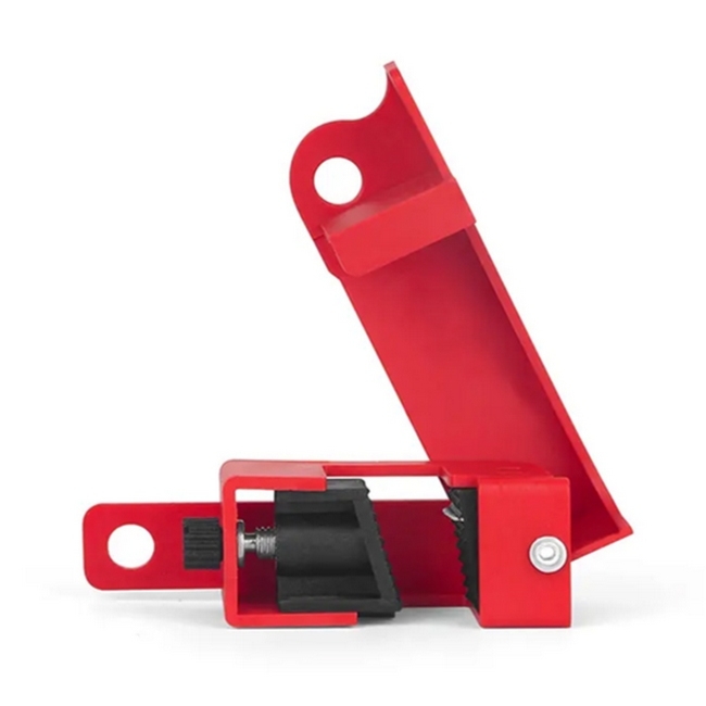 Lockout Circuit Breaker - Grip Tight - Medium - Nylon - Red - 9 x 4.5 x 2cm