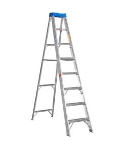 Aluminium Step Ladder - Single Sided - Medium Duty - 8-Step - 2.40m