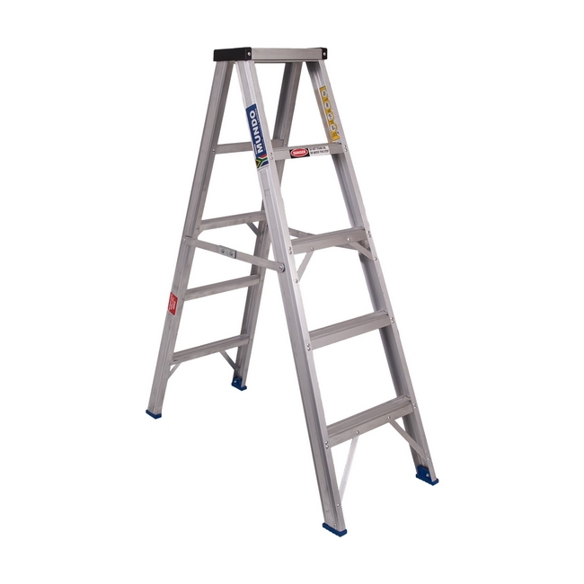 Aluminium Step Ladder - Double Sided - Domestic - 3 Step - 0.78m