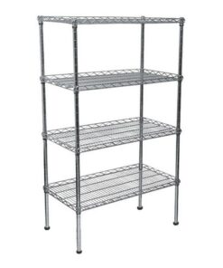 Wire Steel Shelving 4 Shelves - 150 x 90 x 45 cm