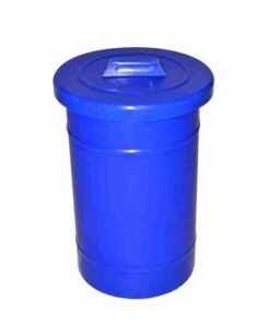 Recycle Bin with Lid - Round - Plastic - 50L - 32 (?) x 45 cm