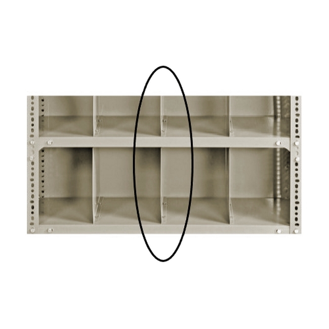 Bolted Shelving Steel Shelf Divider - Uni-Angle - Painted - 22.8 x 45.7 cm