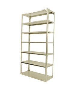 Bolted Shelving Steel Bay 7 Shelves - Uni-Angle - Seven Shelf Kit - Painted - 335.3 x 91.4 x 38.1 cm
