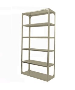Bolted Shelving Steel Bay 6 Shelves - Uni-Angle - Six Shelf Kit - Painted - 182.9 x 91.4 x 45.7 cm