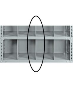 Bolted Shelving Steel Shelf Divider - Uni-Angle - Galvanised - 22.8 x 45.7 cm