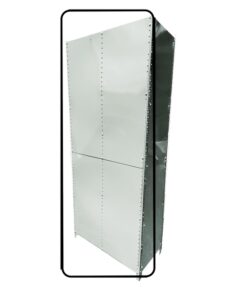 Bolted Shelving Steel Back Panel - Uni-Angle - Painted - 99.0 x 91.4 cm