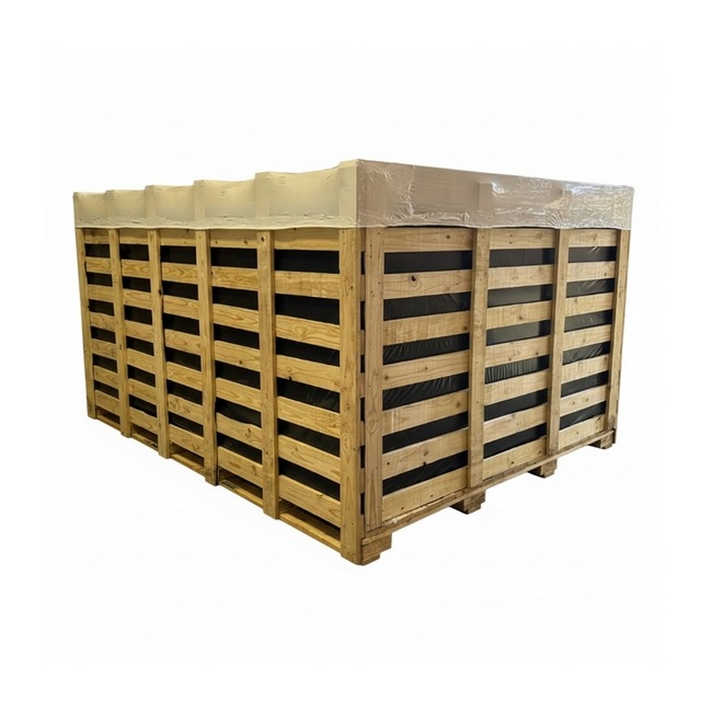 Slatted Wooden Crate - 2 Way Entry - 50 x 50 x 50cm