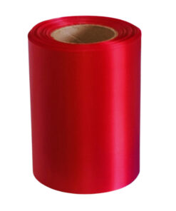SFS Ruby Red Satin Ribbon -100mm x 20m