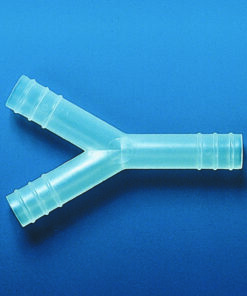 Tubing connector, PP, Y-shape f. tub.inner dia. 8-9 mm tot. l. 64 mm