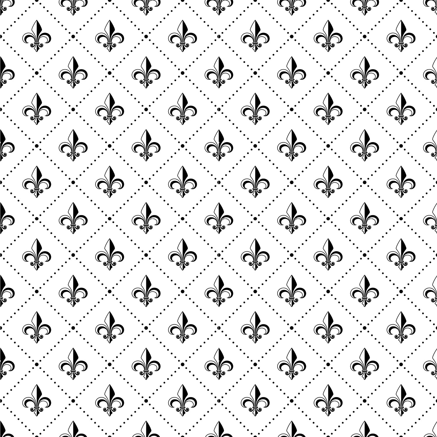 Fleur Black on White