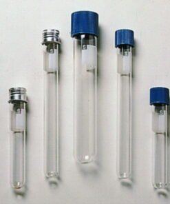 Schuett-Biotec Test Tubes with Aluminium Screw Cap, Boro Glass, 15 mL, 16 x 98 mm (Pack of 100)