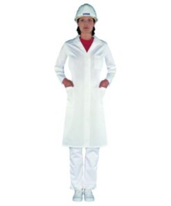 Uvex Ladies' Laboratory Coat, Size 46, White, 65% Polyester / 35% Cotton, 1/1 Arm Type (81510)​